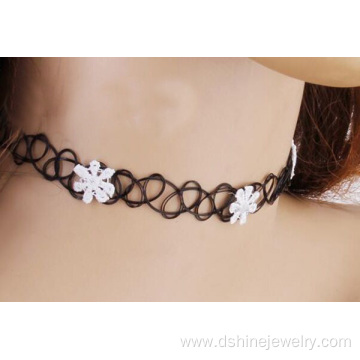 Simple Black Choker Necklace Daisy Necklace Tattoos